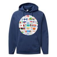 World Soccer Ball Performance Fleece Hoodie