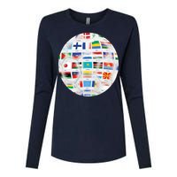 World Soccer Ball Womens Cotton Relaxed Long Sleeve T-Shirt