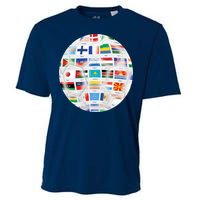 World Soccer Ball Cooling Performance Crew T-Shirt