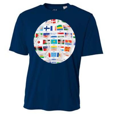 World Soccer Ball Cooling Performance Crew T-Shirt