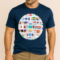 World Soccer Ball Cooling Performance Crew T-Shirt