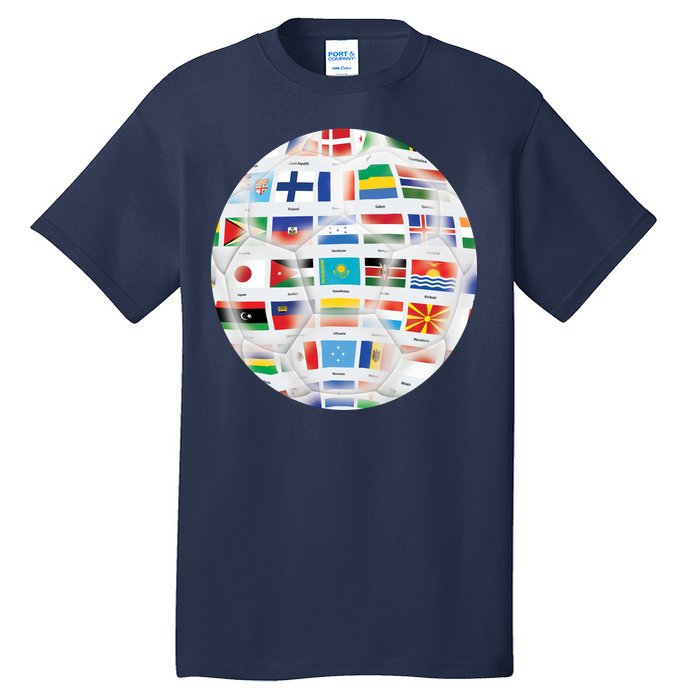 World Soccer Ball Tall T-Shirt