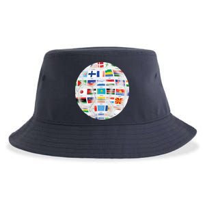 World Soccer Ball Sustainable Bucket Hat