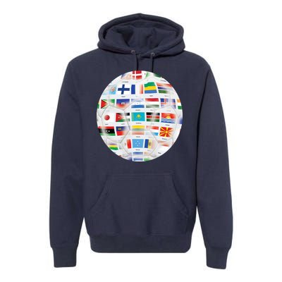 World Soccer Ball Premium Hoodie