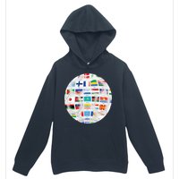 World Soccer Ball Urban Pullover Hoodie