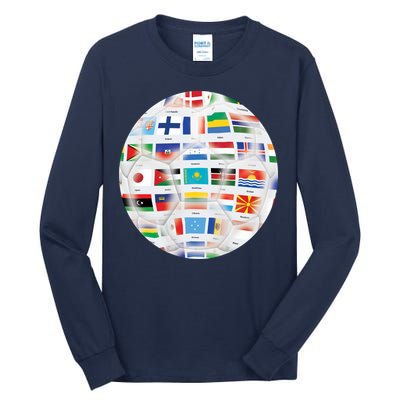 World Soccer Ball Tall Long Sleeve T-Shirt