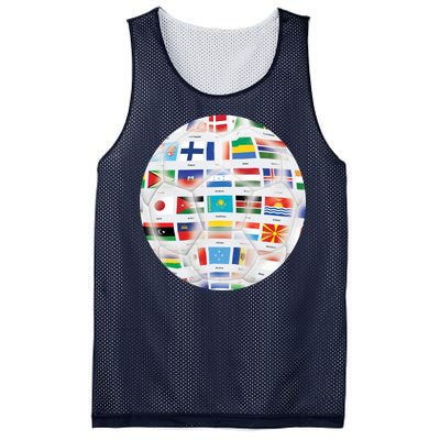 World Soccer Ball Mesh Reversible Basketball Jersey Tank