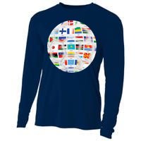 World Soccer Ball Cooling Performance Long Sleeve Crew