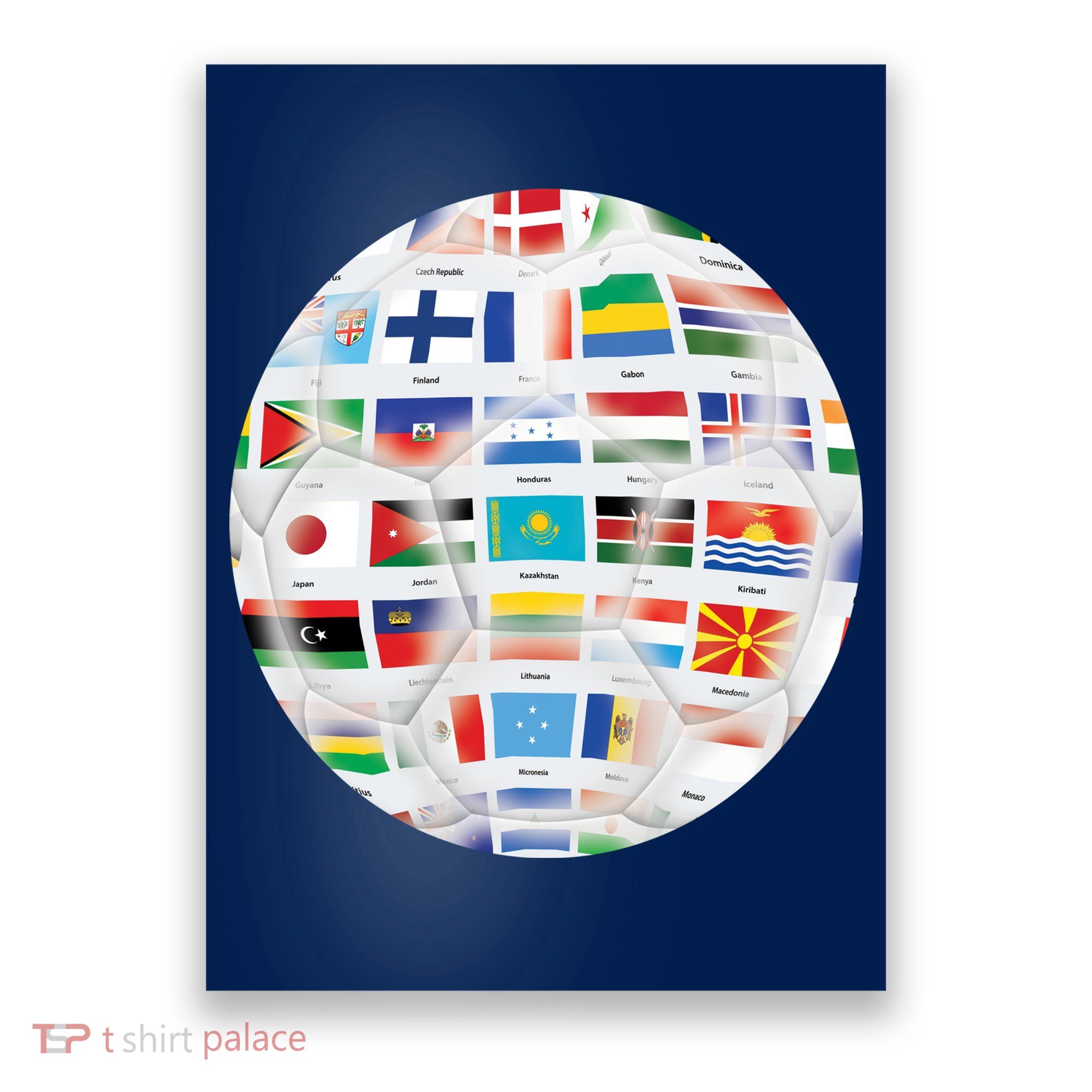 World Soccer Ball Poster