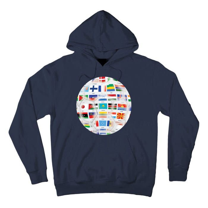 World Soccer Ball Tall Hoodie