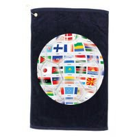 World Soccer Ball Platinum Collection Golf Towel