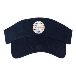 World Soccer Ball Valucap Bio-Washed Visor