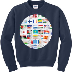 World Soccer Ball Kids Sweatshirt