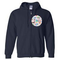 World Soccer Ball Full Zip Hoodie