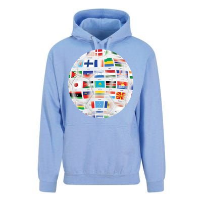 World Soccer Ball Unisex Surf Hoodie