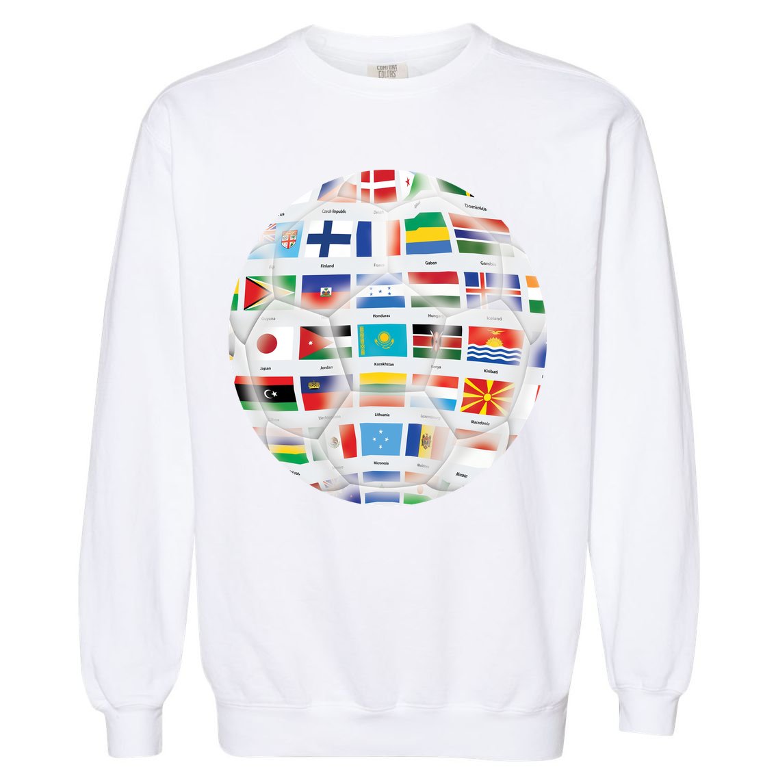 World Soccer Ball Garment-Dyed Sweatshirt