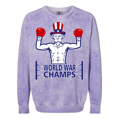 World War Champs Uncle Sam Colorblast Crewneck Sweatshirt