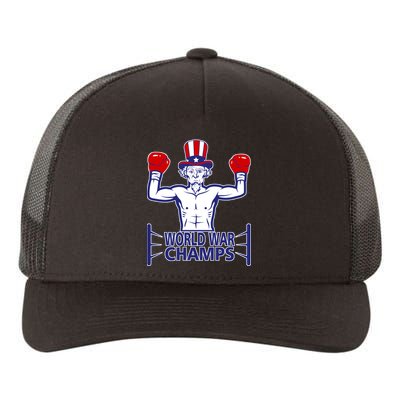 World War Champs Uncle Sam Yupoong Adult 5-Panel Trucker Hat