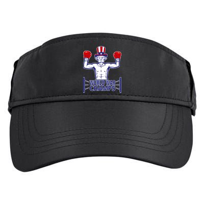 World War Champs Uncle Sam Adult Drive Performance Visor