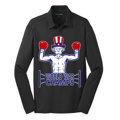 World War Champs Uncle Sam Silk Touch Performance Long Sleeve Polo