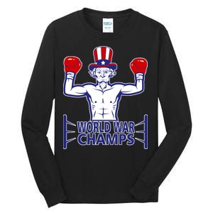 World War Champs Uncle Sam Tall Long Sleeve T-Shirt