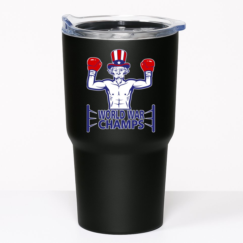 World War Champs Uncle Sam Tumbler