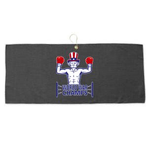 World War Champs Uncle Sam Large Microfiber Waffle Golf Towel