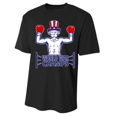 World War Champs Uncle Sam Performance Sprint T-Shirt