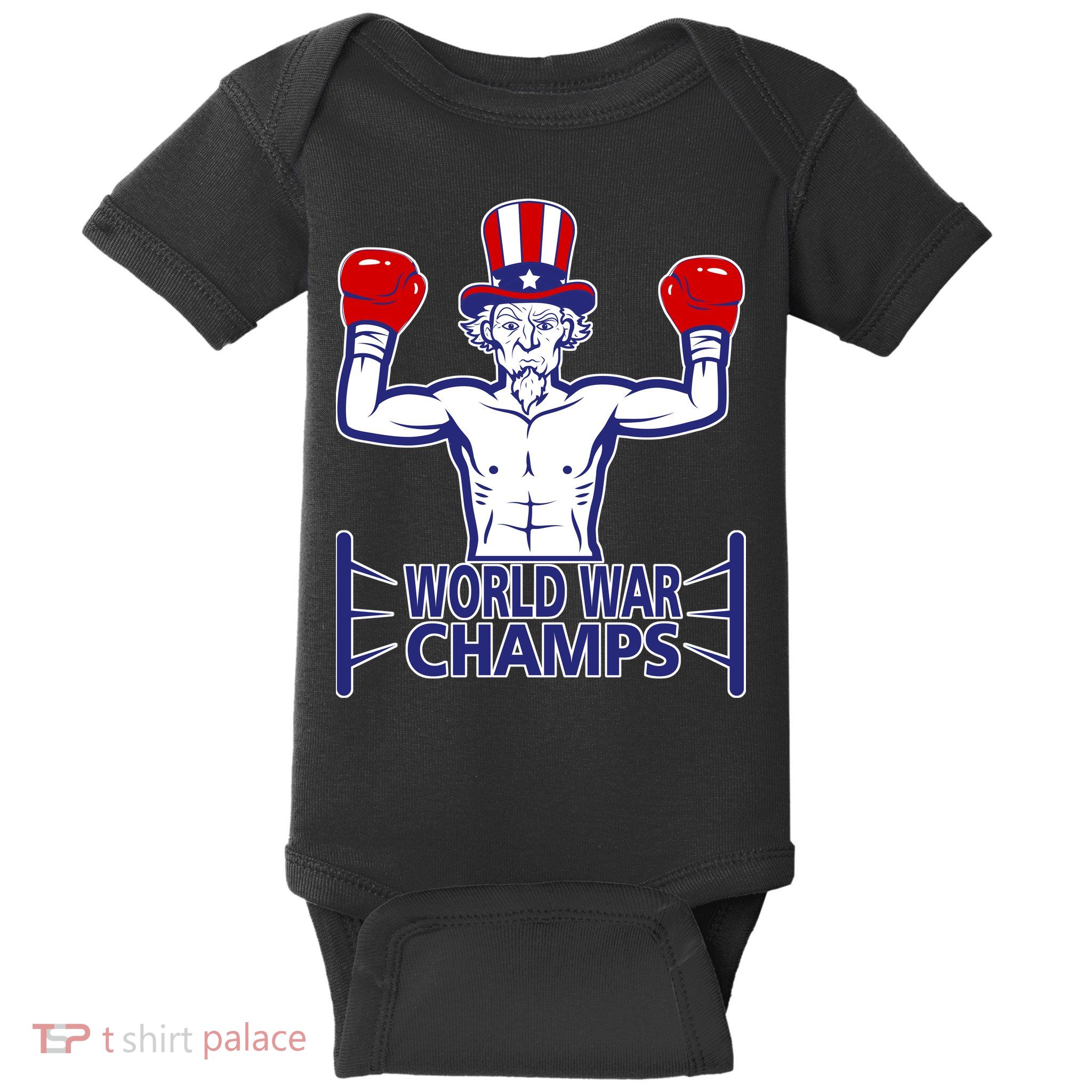 World War Champs Uncle Sam Baby Bodysuit