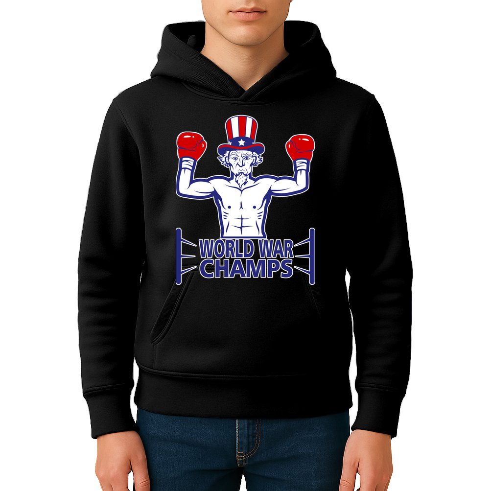 World War Champs Uncle Sam Kids Hoodie