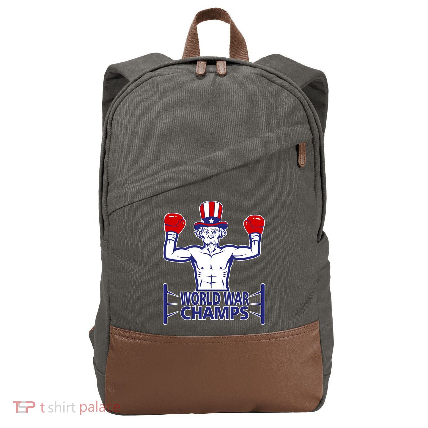 World War Champs Uncle Sam Cotton Canvas Backpack