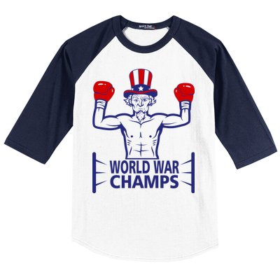 World War Champs Uncle Sam Baseball Sleeve Shirt