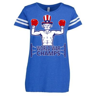 World War Champs Uncle Sam Enza Ladies Jersey Football T-Shirt