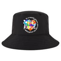 World Where You Can Be Anything Be Kind Autism Heart Cool Comfort Performance Bucket Hat