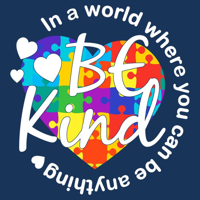 World Where You Can Be Anything Be Kind Autism Heart Infant Baby Jersey Bodysuit
