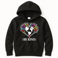 World Where You Can Be Anything Be Kind World Unity Day Kids Hoodie