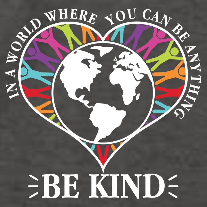 World Where You Can Be Anything Be Kind World Unity Day Vector Backpack