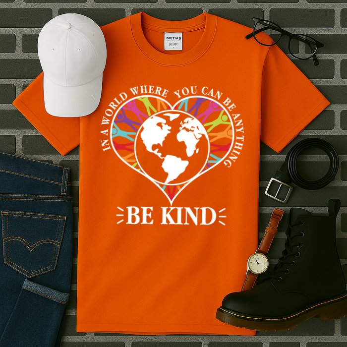 World Where You Can Be Anything Be Kind World Unity Day Tall T-Shirt