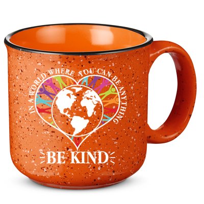 World Where You Can Be Anything Be Kind World Unity Day 15oz Campfire Ceramic Mug