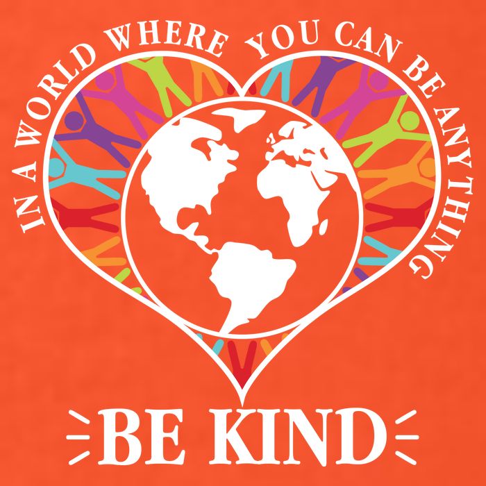 World Where You Can Be Anything Be Kind World Unity Day Mousepad