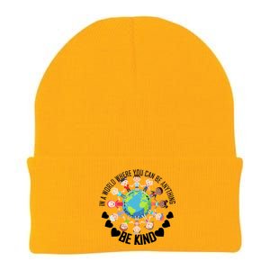 World Where You Can Be Kind Anti-Bullying Knit Cap Winter Beanie