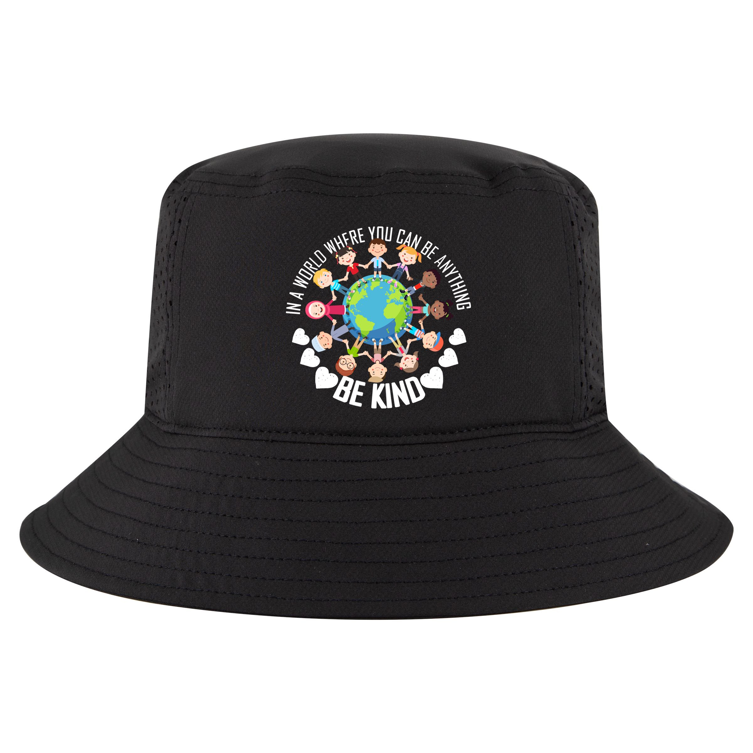 World Where You Can Be Kind Anti-Bullying Cool Comfort Performance Bucket Hat
