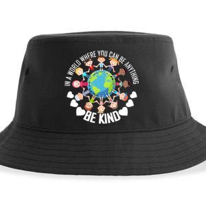 World Where You Can Be Kind Anti-Bullying Sustainable Bucket Hat