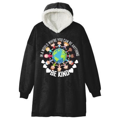 World Where You Can Be Kind Anti-Bullying Hooded Wearable Blanket