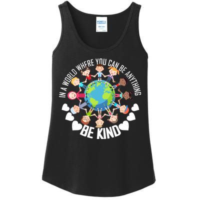 World Where You Can Be Kind Anti-Bullying Ladies Essential Tank