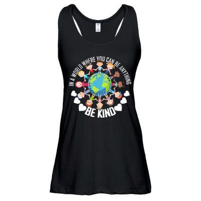 World Where You Can Be Kind Anti-Bullying Ladies Essential Flowy Tank