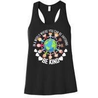 World Where You Can Be Kind Anti-Bullying Women's Racerback Tank