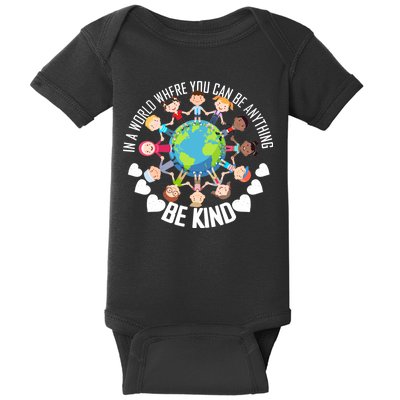 World Where You Can Be Kind Anti-Bullying Baby Bodysuit