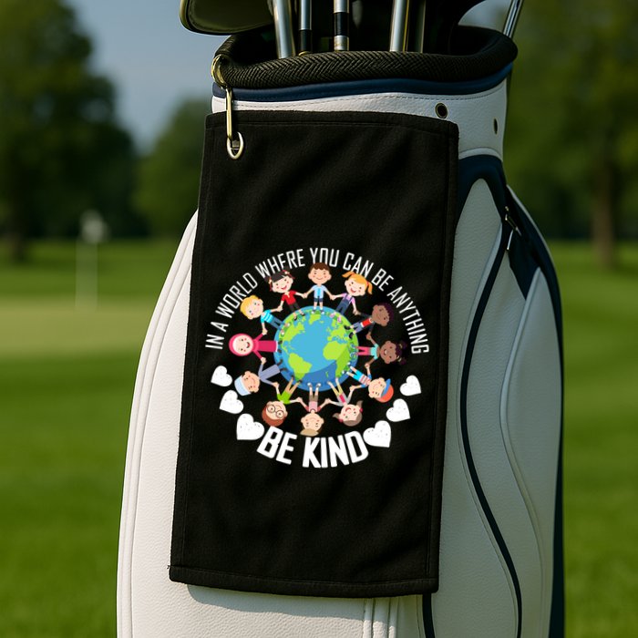 World Where You Can Be Kind Anti-Bullying Golf Towel