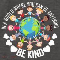 World Where You Can Be Kind Anti-Bullying Vector Backpack
